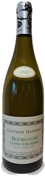 Bourgogne Blanc 2022 Côtes d`Auxerre, Domaine Clotilde Davenne